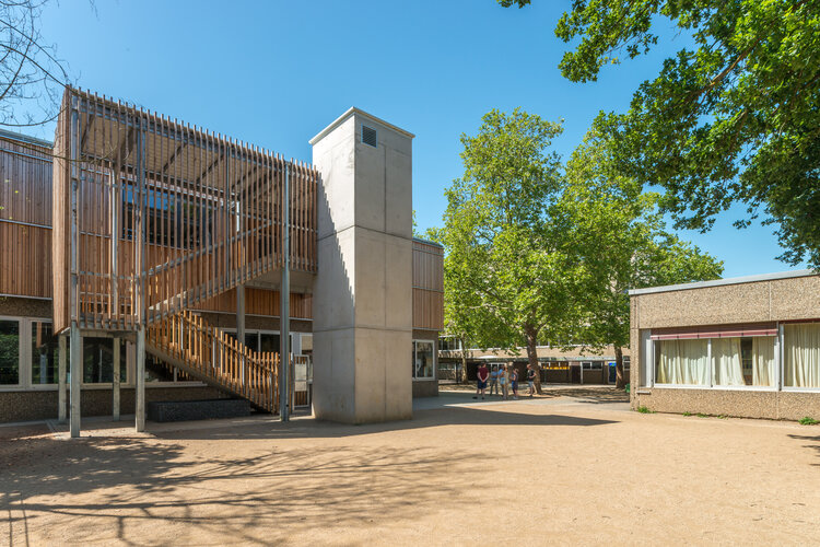 Schulbau Erich Kastner Schule Ak Hessen